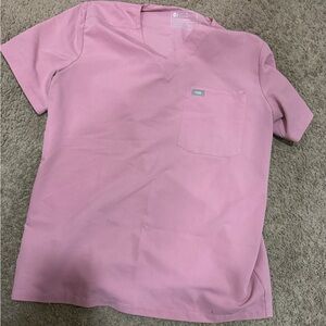 Figs Short Sleeve scrub topSoft Pink